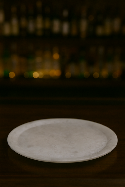 Handcrafted Marble Plate – Decorative & Serving Stone Plate for Elegant Living