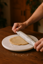 Marble Chakla Belan Set – Traditional Roti Rolling Board & Pin for Indian Cooking